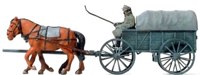 16570 Horse-Drawn Transport Wagon (Plastic Kit)