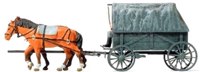 16588 Horse-Drawn Transport Replacement Type w/2 Figures (Plastic Kit)