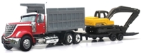 16623 International Lonestar Dump Truck with Excavator