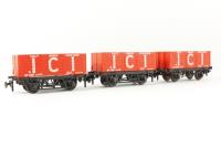 7 plank wagon 'ICI' - Pack of 3 in plain box
