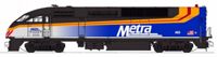176-6123 MP36PH and Gallery Bi-Level Commuter Car Set of the Chicago Metra 403