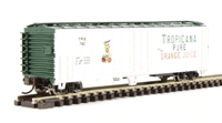 17954 50' mechanical reefer of Tropicana - white with green ends & roof 742