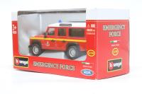 18-32003RE Emergency Force Police Land Rover Defender 110 - Red