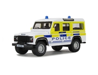 18-32003WH Emergency Force Police Land Rover Defender 110 - White
