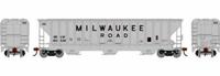 18751 54' Pullman-Standard covered hopper in Milwaukee Road Light Gray #100528