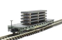 18953 51' flat car with Pipes of the Maine Central - green 7505
