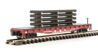 18963 Flat Car "Santa Fe" with pipe load