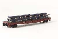 18974 Flat Car Union Pacific with Steel Load