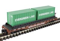 18976 Flat Car Western Maryland with Container Load