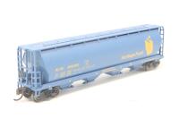 19189 4-bay cylindrical covered hopper of the Alberta Government - blue 396400