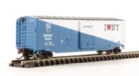 19453 50' sliding door boxcar of the Delaware & Hudson - white & blue with black roof 50009
