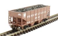19551 2-bay USRA 55t open hopper of the Pennsylvania Railroad - tuscan red 159108