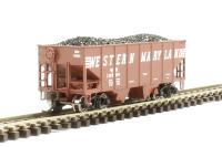 19552 2-bay USRA 55t open hopper of the Western Maryland - red 10904