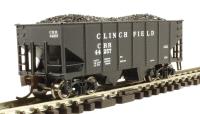 19554 2-bay USRA 55t open hopper of the Clinchfield - black 44257