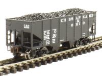 19555 2-bay USRA 55t open hopper of the Chesapeake & Ohio - black 62700