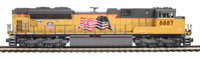 SD70ACe with Hi-Rail Wheels, Union Pacific #8887  - Proto-Sound 3 fitted