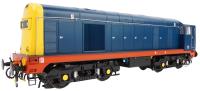 Class 20 in BR blue with full yellow ends, white cab roof, red solebars & centre headcode (Thornaby condition)