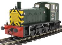 Class 03 shunter D2033 in BR green with wasp stripes and 'flowerpot' exhaust