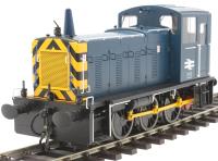 Class 03 shunter in BR blue with conical exhaust - unnumbered