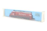 2173 GP40 EMD 989 of the Burlington Route