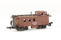 2271 Cupola offset caboose of the Santa Fe - brown 1970