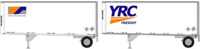 2297 28' Trailers with Dolly of the YRC - pack of 2 2297 28' Trailers with Dolly of the YRC - pack of 2