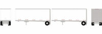 22999 28' Trailers with Dolly of the Owner-Operator (Stripes) - pack of 2 22999 28' Trailers with Dolly of the Owner-Operator (Stripes) - pack of 2