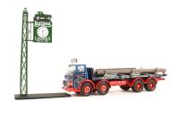 23702 Leyland (LAD) Octopus 8-wheel Flatbed with Steel Bar Load & Clock 'T Brady & Sons'