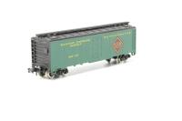 2393 40' plug door reefer of the Railway Express Agency - dark green 6101