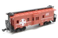 2431 Bay window windowed sides caboose of the Santa Fe - red with black roof 999056