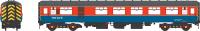 Mk2 FK first corridor ADB975290 "Test Car 6" in BR research department red and blue