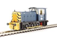 Class 05 Hunslet shunter D2595 in BR blue with wasp stripes - as preserved