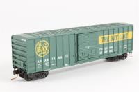 25630 50' FMC 5077 boxcar of the Atlanta & St. Andrews Bay - green and yellow 7208