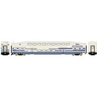 25961 Bombardier Bi-Level Commuter Cab Car in Metrolink White & Blue #637