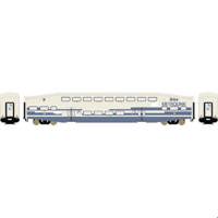 25962 Bombardier Bi-Level Commuter Coach in Metrolink White & Blue #129