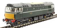 Class 27 in BR green with small yellow panels - unnumbered