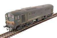 Class 28 CoBo D5717 in BR green with small yellow ends - heavily weathered