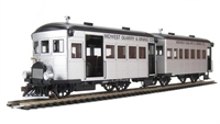 28461 Rail Bus & Trailer With Interiors Midwest Quarry & Mining Co. (DCC fitted)