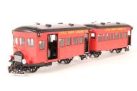 28463 Rail Bus & Trailer With Interiors Little River Logging Co. (DCC fitted)