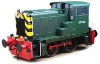 Class 02 Diesel Shunter 02004  in BR Green with wasp stripes - Weathered