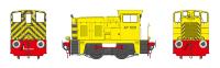 Class 02 Diesel Shunter AY1021 in industrial yellow with wasp stripes