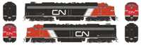 28816 E8A & E8A EMD 102 & 103 of the Canadian National - digital sound fitted