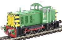 Class 07 shunter D2991 in BR Eastleigh Works light green