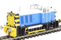 Class 07 shunter 07006 in Powell Duffryn blue and white