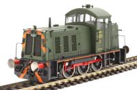 Class 07 423 in Army green with wasp stripes