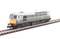 Class 33/0 D6539 in BR green with small yellow panels - Digital fitted