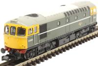 Class 33/0 D6561 in BR Green with full yellow ends