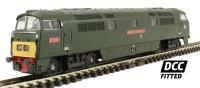 Class 52 'Western' D1038 "Western Sovereign" in BR green with small yellow panel - Digital fitted