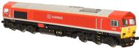 Class 59/2 59206 "John F Yeoman" in DB schenker red
