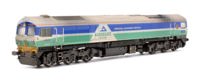 2D-005-005W Custom Weathered Class 59 59001 Aggregate Industries Yeoman Endeavour Diesel Locomotive